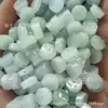 Ventas Directas de Fábrica jade natural houzhuang hebilla dorada accesorios pequeños al por mayor diy Cuentas sueltas de jade boca de moneda de cobre cuentas de jade 8mm