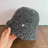 Sombrero de pescador para mujer, gorro tejido de otoño e invierno, pequeño y elegante, versátil, cálido y perfecto para salidas