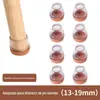 Capa para pés de mesa e cadeira com bordas atualizadas, capa para cadeira antiderrapante e silenciosa, boca com bordas espessadas, placa resistente ao desgaste, proteção para pernas de piso