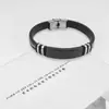 Venta al por mayor de fabricante Exportación Transfronteriza Venta Caliente Joyería de Mano Personalizada DIY Moda para Hombre Punk Hip-Hop Pulsera de Acero Inoxidable