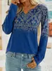 Site Independente Camiseta Amazon Estilo Étnico Outono e Inverno Nova Cruz Mu Moda Transfronteiriça Casual Gola V 2026 Europeia e Americana Manga Longa Te