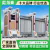 Acero Inoxidable Puerta Retráctil Eléctrica Plegable Aleación de Aluminio Puerta Corredera Automática sin Rieles Escuela Puerta Eléctrica Placa de Sellado Construcción de Puertas