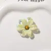 Adornos de Flores Acrílicas Franceses de Gradiente de Dos Tonos para Iris Parches Accesorios para Aretes DIY Accesorios para Llaveros