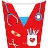 Mm231 Dia da Enfermagem Enfermeiro Médico Clínica Festa Feriado Louça de Mesa 8 Pessoas Conjunto de 4 Peças Prato de Papel Copo de Papel