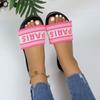 Sandalias planas de verano 2024 nuevas Comercio exterior transfronterizo Talla grande Casual Moda Bordadas Sandalias de playa para mujer Cómodas