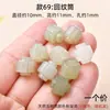 Peças Soltas de Jade Hetian Natural Laço Conector Três Vias Pulseira Semi-Acabada Colar DIY Pendente Joia