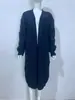 Cardigan de Tricô Novo para Outono e Inverno de 2026, Comércio Exterior Transfronteiriço, Cardigan Suéter com Bolso de Aba Frontal, Estilo Europeu e Americano, para Mulheres