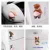 Pegatina de Barriga Grande de Shiba Inu Pegatina 3D Anticolisión Pegatina para Aliviar el Estrés para Coche y Refrigerador Amortiguación