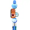 Serie de Cuidado Médico Bolígrafo de Cuentas Accesorios DIY Cuentas Sueltas Cuentas de Enfoque Caricatura PVC Pegamento Suave