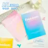 Novo Caderno de Folhas Soltas B5 Gradiente, Bloco de Notas Destacável Estiloso e Simples com Espiral para Estudantes, Confortável de Segurar, Adequado para Lição de Casa