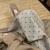 Nuevos Pantalones Anchos de Algodón Clásico con Estampado Floral Dorado para Mujer, Pantalones Largos Casuales Rectos Sueltos y Delgados, Cintura Alta con Caída, Tres Tallas