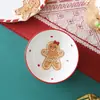 Tigelas de cerâmica para atacado, tigelas coloridas com underglaze, tigelas de sopa, tigelas de salada de desenho animado, tigelas de arroz para casa, louça de cerâmica, pão de gengibre de Natal