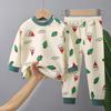Conjunto de Roupa Íntima de Algodão Infantil para Outono, Tops Térmicos e Calças para Bebê, Roupas Quentes para Meninos, Roupas para Meninas, Roupas Infantis Feitas de Algodão Puro