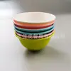 Vajilla de Melamina Imitación Porcelana Plástico Redondo 3.5 pulgadas Bol Pequeño Colorido Bol Colorido Bol para Salsa Condimento