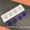 Nuevo espejo 7 opcional lindo mini flor Niuniu flor girasol flor pegamento UV silicona molde decoración
