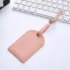 Capa flip transversal de couro PU espessado para cartão de embarque, horizontal e vertical, com bolsa e etiqueta de bagagem de couro com papel para assinatura interno grátis