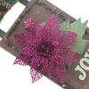Decoración floral navideña 15cm diseño de escena festiva ratán árbol de Navidad colgante suave artesanía polvo dorado comercio exterior