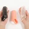 C657C663 Anel de Travamento com Textura de Cristal Masculino Confortável Ferramenta de Interação Íntima Em Estoque Dropshipping