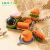 Micro Paisaje Simulación Panini Hamburguesa Comida Juego Casa de Bebé Decoraciones DIY Accesorios Bolsa Ciega Miniatura Mini Adornos Pequeños