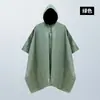 Poncho Capa de Chuva Camuflado Personalizado Transfronteiriço Outdoor Três em Um Poncho de Caminhada Proteção Completa à Prova d'Água Quadrado com Capuz Impermeável