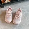 Tênis infantis de malha respirável, leves e confortáveis para primavera e outono, design unissex, sapatos casuais versáteis e respiráveis