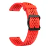 Adequado para Xiaomi Huawei Samsung Garmin 20/22mm Pulseira de Relógio de Silicone Relógio Xiaomi S4 Pulseira de Relógio com Furo Respirável