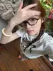 Camiseta casual de manga corta de algodón puro con estampado de letras estilo americano para mujer, top versátil de moda para verano, manga media holgada