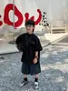 TaiRu 2026 Verano Nueva Camisa Casual Simple Estilo Coreano para Niños Niños, Top Trendy de Calle de Manga Corta