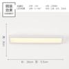 Fornecimento Direto Transfronteiriço da Fábrica de Zhongshan: Luminária Frontal de Espelho Longa com Luz Ajustável de Três Cores e Interruptor Embutido, 110-240V