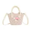 Bolsa Infantil Linda Caricatura Puntos Bolsita de Mano Tipo Cubo Estilo Padre-Hijo 2026 Accesorio de Hombro para Niña Monedero Bolso Cruzado