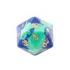 Dados Poliedros Sintéticos de Lápis-Lazúli Fênix com Números Gravados Jogo de RPG D&D Conjunto de Sete Peças Z02