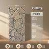 Fundo de Parede de Pedras com Padrão de Casco de Tartaruga em PU Placa de Pedrisco Placas de Parede para Exterior Pedra Cultural Pedra Imitação PU Pedras Leves Placa de Decoração de Parede