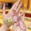 Princesa de Paz y Alegría, Por Favor Sé Próspera Llavero, Oro Puro 999, Cadena para Teléfono de Amatista, Colgante Creativo para Bolso, Regalo