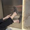 Zapatos Casuales Elegantes Antideslizantes con Dedos al Aire, Cómodos y Versátiles, Mocasines de Moda con Puntera de Pedrería, Nuevos para Primavera y Otoño 2025