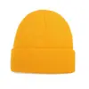 Nuevo gorro de punto de color sólido simple para tablero de luz para hombres y mujeres cálido informal al aire libre Joker coreano gorro pullover al por mayor