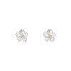 Pendientes de flor de cerezo de plata s999 para mujer, diseño simple de temperamento japonés, dulces y frescos, pendientes de flor estilo niña, venta al por mayor