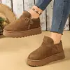 Botas de nieve para mujer, nuevo estilo de invierno 2026, calidad de exportación, tallas grandes, suela gruesa, forro de felpa, extra cálidas, botas de algodón estilo noreste, botines para mujer