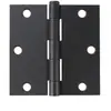 Bisagra Plana Civil Americana Bisagra Plana 3.5 Ángulo Recto Bisagra Negra Accesorios para Ferretería del Hogar Bisagra de Exportación Transfronteriza