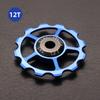 Producto Nuevo Caliente Transfronterizo Rueda Guía de Cerámica para Bicicleta 12t Ánodo CNC Bicicleta de Carretera Transmisión Rueda Guía de Desviador Trasero