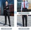Terno Cinza Entrevista Roupa de Trabalho Terno Profissional Homens e Mulheres Mesmo Estilo Estampado Roupa de Trabalho de Vendas Imobiliária Traje Formal