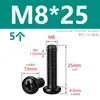 Tornillos M2M3M4M5M6M8 Negros de Acero Inoxidable 304, Tornillos de Cabeza Redonda Phillips, Tornillos para Máquina de Cabeza Plana Zincados Negros