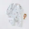 Macacão Borboleta para Recém-Nascido Todas as Estações Primavera e Outono Algodão Puro Body Sem Etiqueta Macacão de Bebê Roupão de Monge para Recém-Nascido Roupas de Bebê