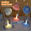 Lámpara de mesa recargable por USB con forma de corazón para niña, sencilla, para dormitorio de estudiantes, decoración de flores, luz nocturna, tienda hecha a mano, adornos DIY.