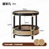 Cadeira de Rattan Genuíno Estilo Japonês, Rattan de Ágata Natural, Rattan Indonésio, Cadeira Individual de Lazer Vintage, Cadeira de Jantar, Cadeira para Casa de Hóspedes Casa de Chá