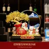 Adorno de Árbol de Dinero y Gato de la Fortuna con Brazos que saludan automáticamente, Regalo de Apertura, Decoración para Mostrador de Tienda, Regalo de Inauguración
