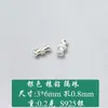Plata de Ley S925 Chapada en Oro Tubo de Bambú Incrustado con Diamantes, Cuentas Espaciadoras, Cuentas Sueltas, Materiales para Pulseras DIY Hechas a Mano, Accesorios de Joyería de Plata