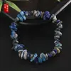 Pulsera Elástica de Grava de Cristal Natural al por Mayor Colorida Irregular Colección Caliente Transfronteriza Joyería de Mano al por Mayor
