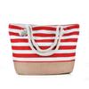 Procesamiento y Personalización Bolsa de Lona para Fabricante Bolsa Grande Nueva Exportación Transfronteriza Bolso de Hombro Casual Gran Capacidad Rayada Bolsa de Playa