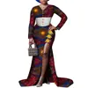 Entrega de 1 peça Vestido africano para mulheres banquete longo grupo algodão Ankara Estampa batik africana maxi vestido
