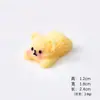 Galleta de Oso Estéreo Simulada Juguete de Comida Accesorios de Resina Casa de Muñecas Animal Diadema DIY Imán para Refrigerador Decoración de Escritorio